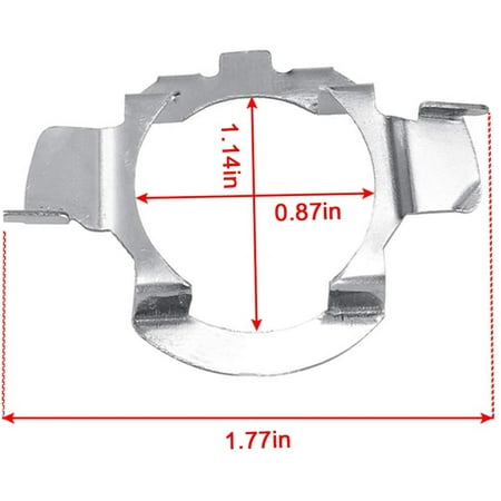 DEDC 4Pcs H7 LED Headlight Bulb Adapter Holder Socket Base Retainers for Benz Audi BMW X5 E85 Buick VW Jetta Hyundai Nissan DEDC 4Pcs H7 LED Headlight Bulb Adapter Holder Socket Base Retainers for Benz Audi BMW X5 E85 Buick VW Jetta Hyundai Nissan